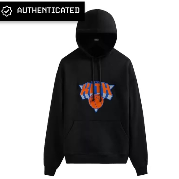 Kith New York Knicks Hoodie Sandrift, Size S, Color Black, Pre-owned - Picture 1 of 9